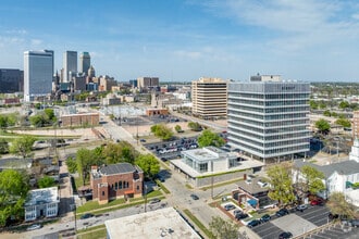 1350 S Boulder Ave, Tulsa, OK - AERIAL  map view