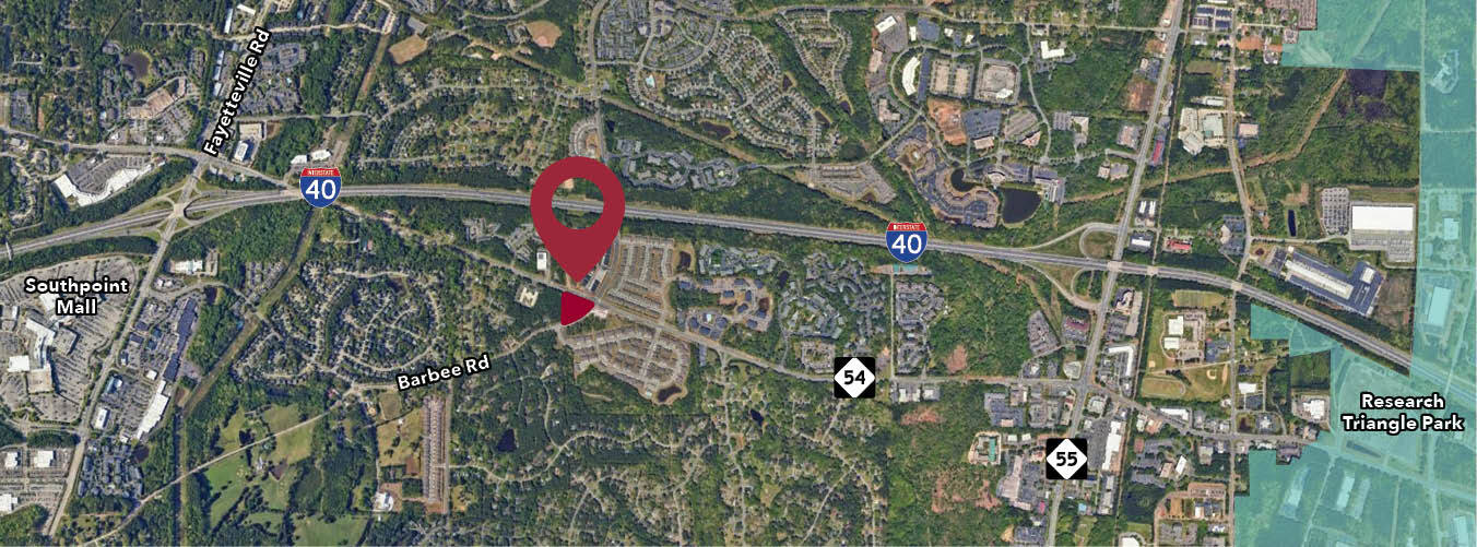 1004 North Carolina 54 Hwy, Durham, NC for sale Aerial- Image 1 of 5