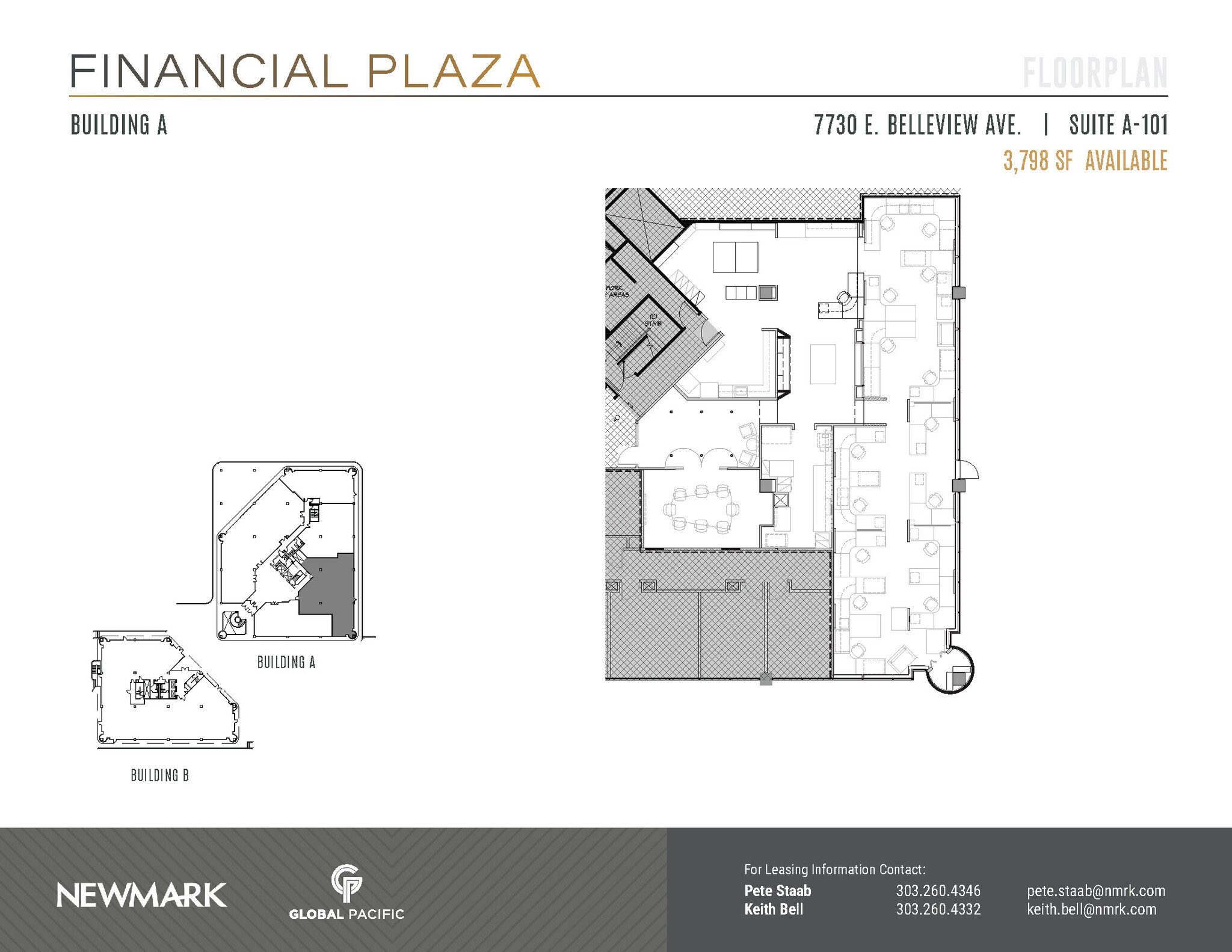 7730 E Belleview Ave, Greenwood Village, CO for lease Floor Plan- Image 1 of 2