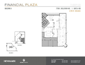 7730 E Belleview Ave, Greenwood Village, CO for lease Floor Plan- Image 1 of 2