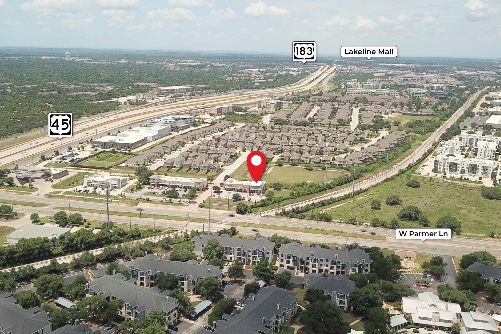 9231 W Parmer Ln, Austin, TX for lease Aerial- Image 1 of 7