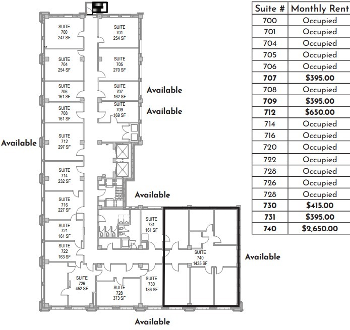 319 S 17th St, Omaha, NE for lease Floor Plan- Image 1 of 1