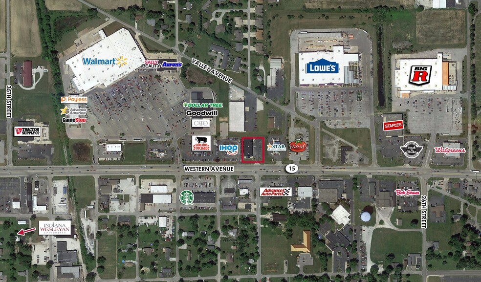 3016-3022 S Western Ave, Marion, IN for lease - Aerial - Image 2 of 3