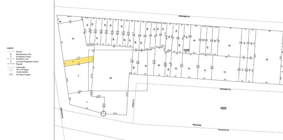 1281 Bedford Ave, Brooklyn, NY for lease - Plat Map - Image 2 of 15