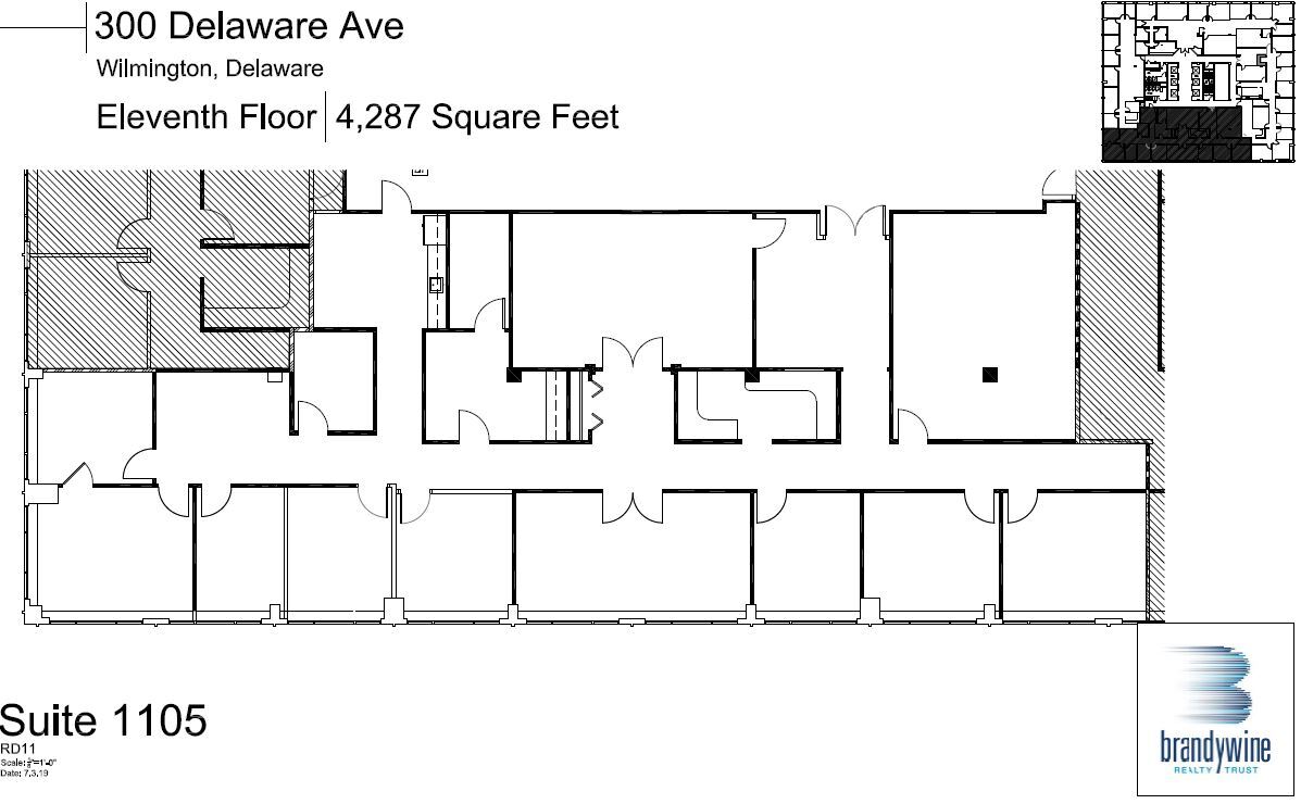 300 Delaware Ave, Wilmington, DE for lease Floor Plan- Image 1 of 1