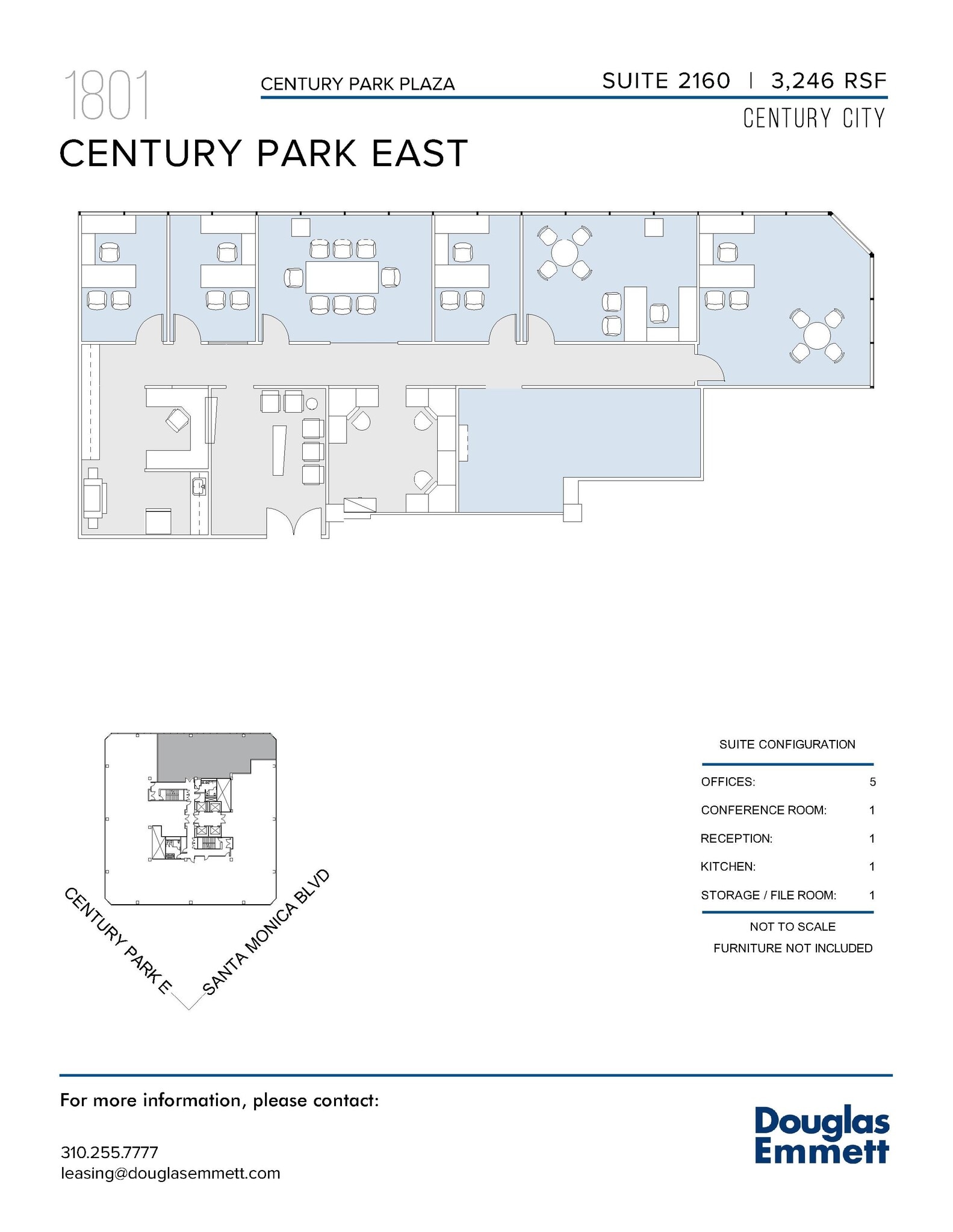 1801 Century Park E, Los Angeles, CA for lease Floor Plan- Image 1 of 1