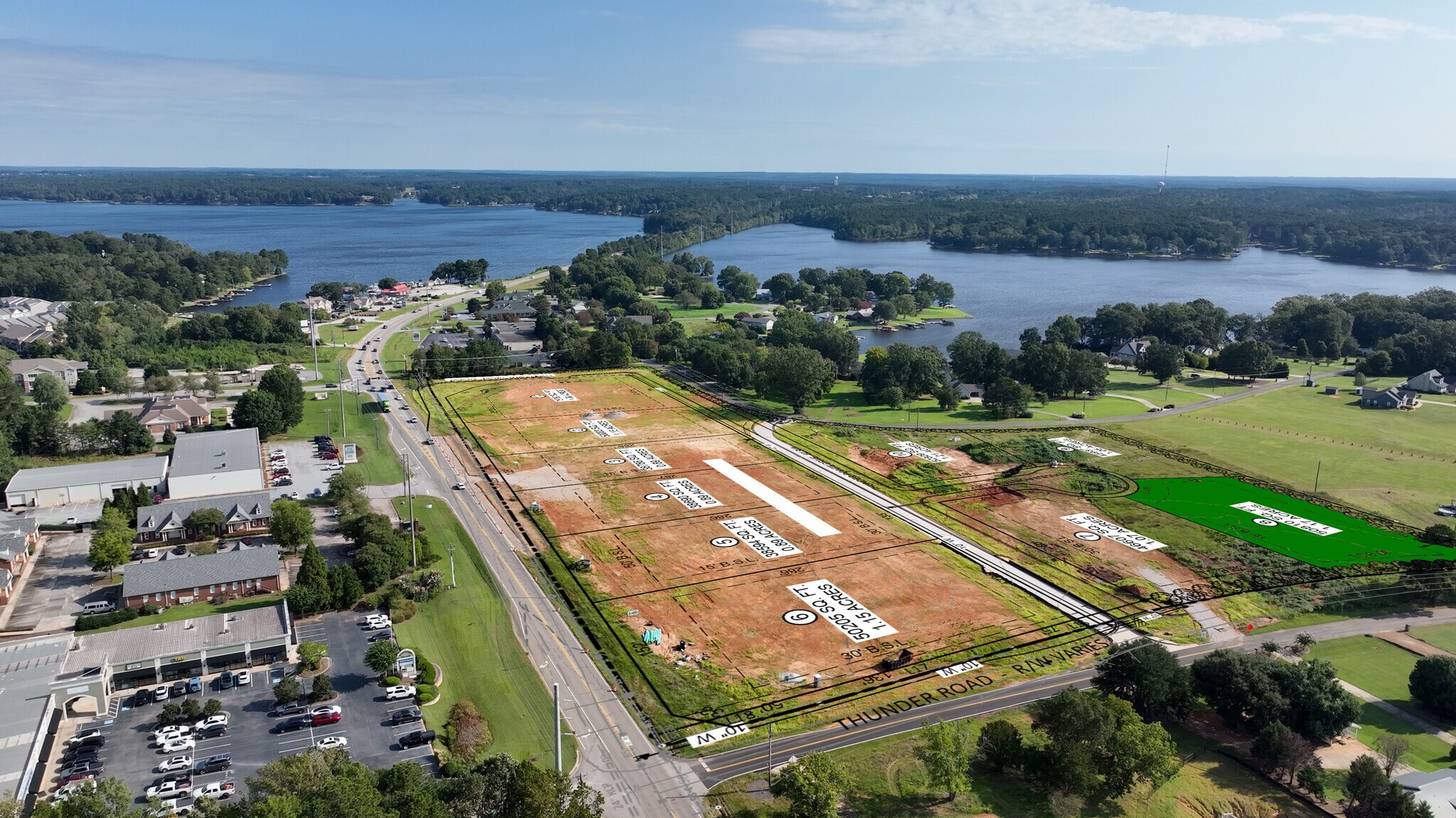 Lot 8 Thunder Pointe Drive, Eatonton, GA for sale Aerial- Image 1 of 15