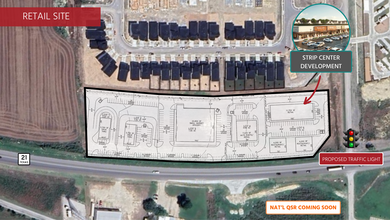 State Highway 21 (SH 21), Uhland, TX - aerial  map view - Image1