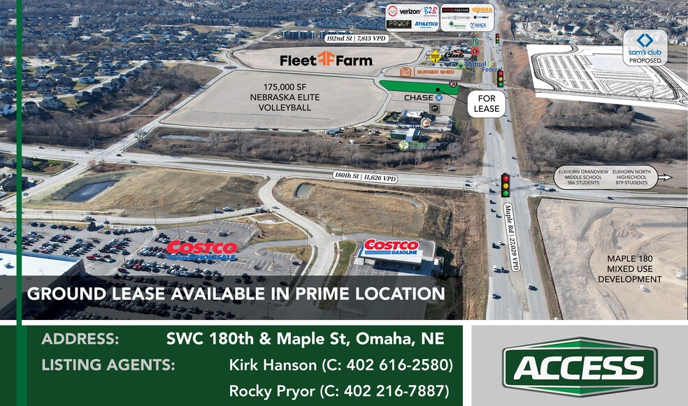 180th & Maple, Elkhorn, NE for lease - Building Photo - Image 1 of 6