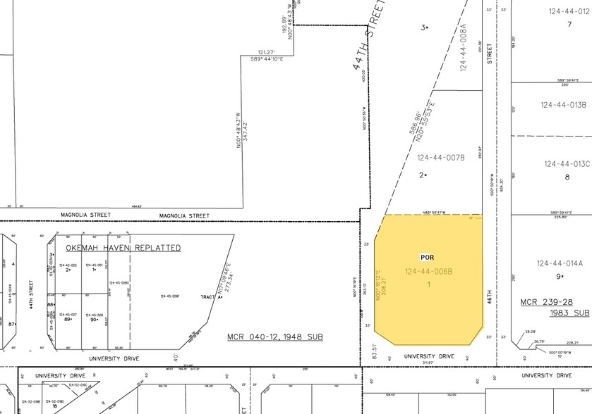 2650 S 46th St, Phoenix, AZ for lease - Plat Map - Image 3 of 3