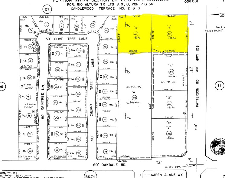 2255 Patterson Rd, Riverbank, CA for sale - Plat Map - Image 3 of 3