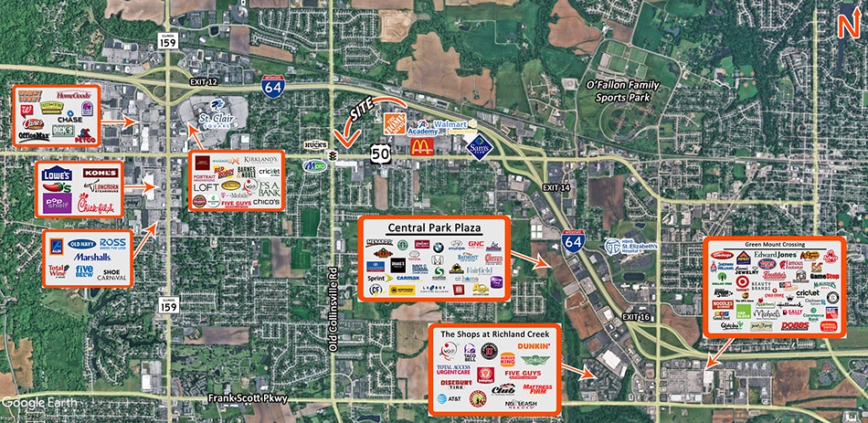 1906-1908 W Hwy 50, O'Fallon, IL for sale - Building Photo - Image 2 of 3