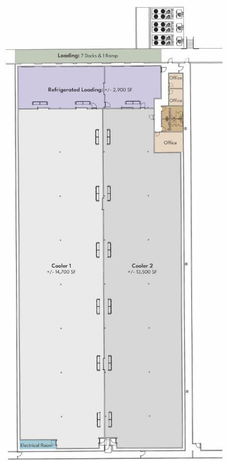 7500 NW 25th St, Miami, FL 33122 - Unit 13 A - - Floor Plan - Image 1 of 6