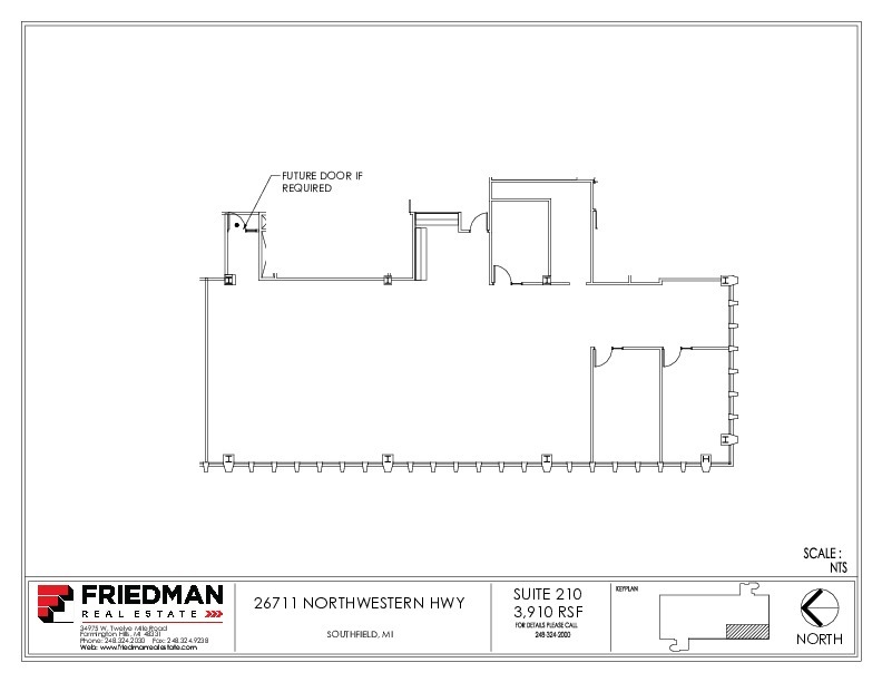 26711 Northwestern Hwy, Southfield, MI for sale Floor Plan- Image 1 of 2