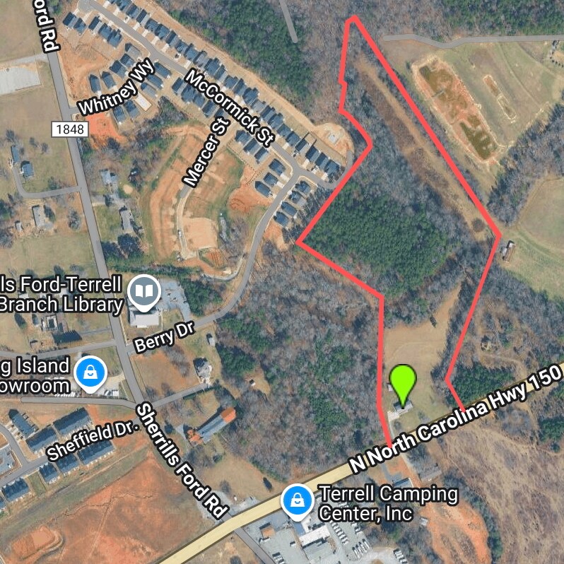 8042 N NC HWY 150 E, Terrell, NC for sale Aerial- Image 1 of 4