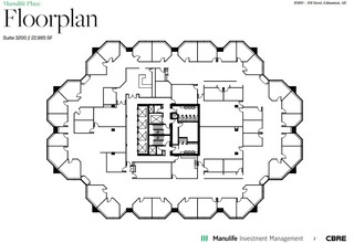 10180 101 St NW, Edmonton, AB for lease Floor Plan- Image 1 of 1