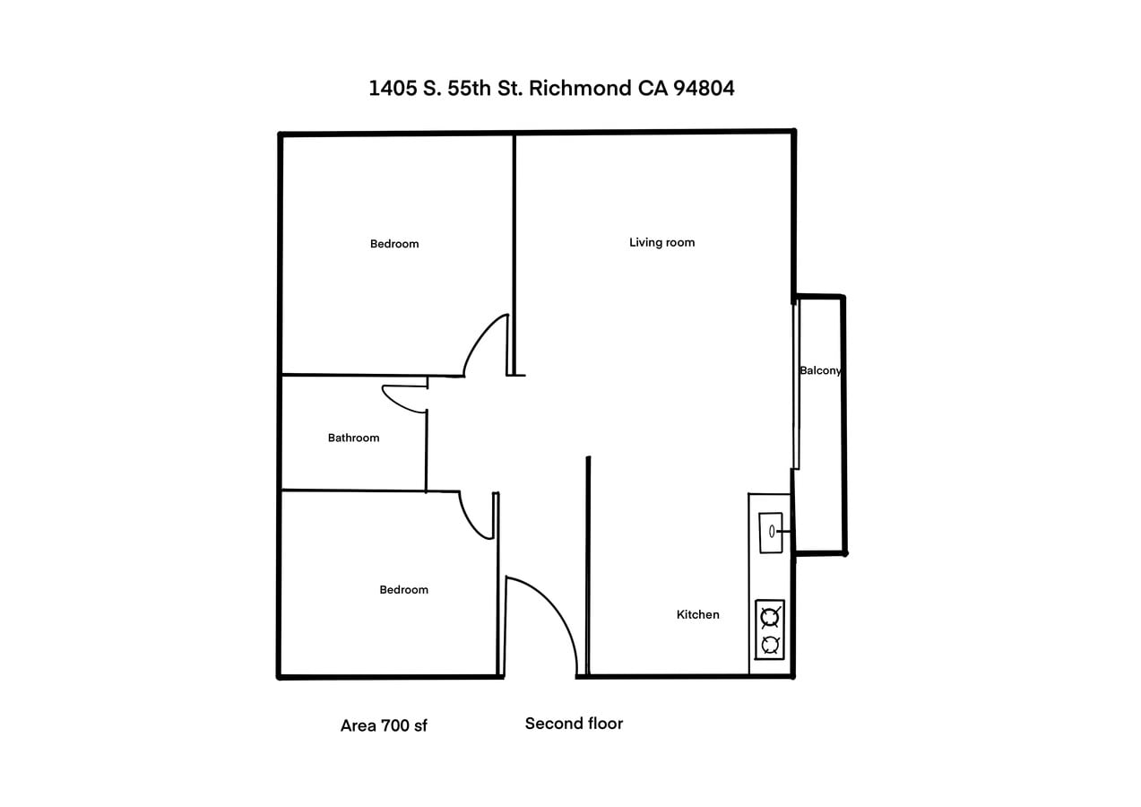 1405 Merced St, Richmond, CA 94804 - Unit 6 -  - Floor Plan - Image 1 of 23