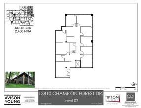 13810 Champion Forest Dr, Houston, TX for lease Floor Plan- Image 1 of 1