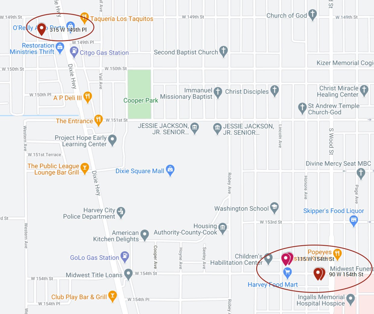 Harvey five 6-unit apartment buildings - Harvey, IL for ...