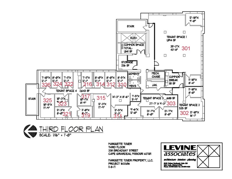 338 Broadway St, Cape Girardeau, MO for lease - Floor Plan - Image 2 of 3