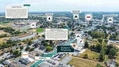 400 N Queen St, Littlestown, PA - AERIAL map view