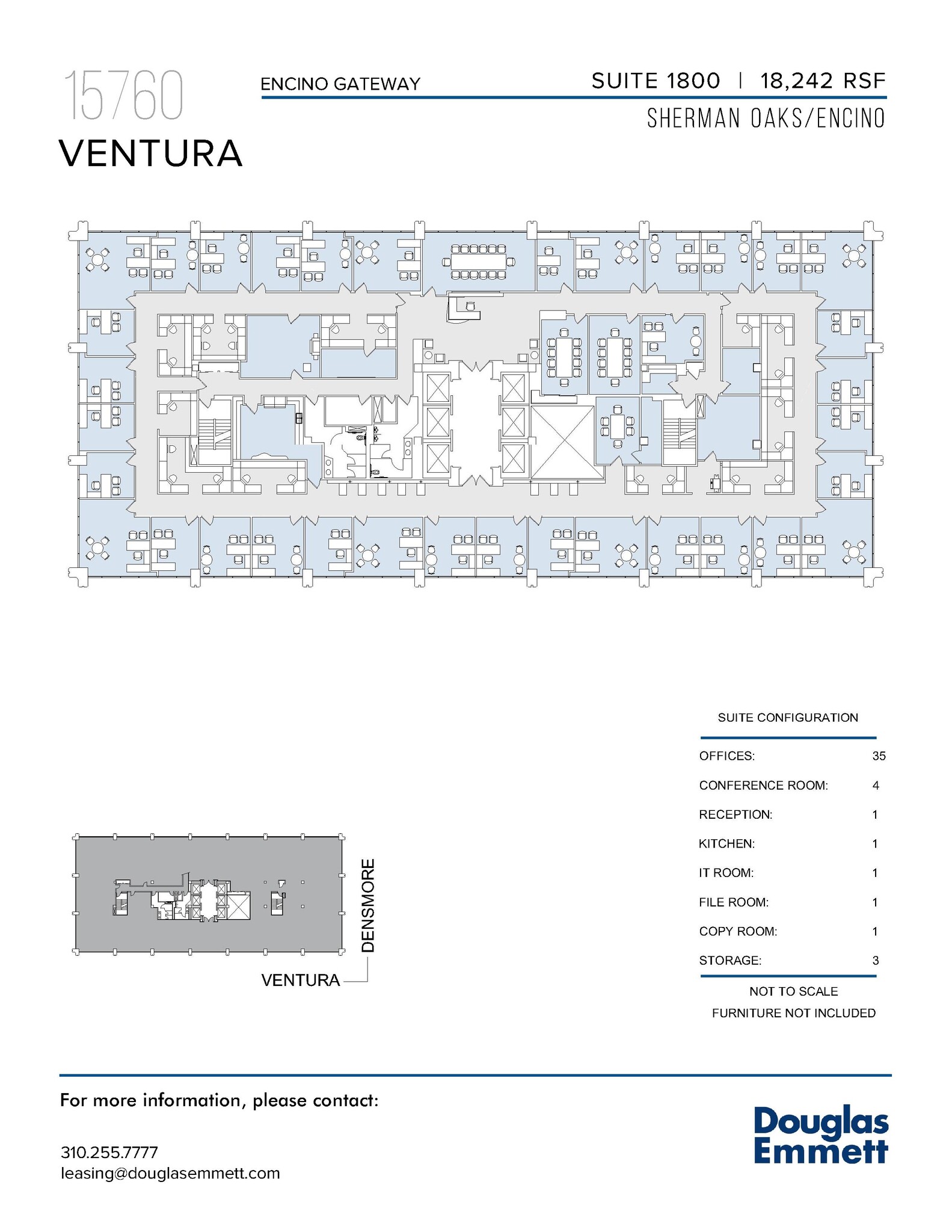 15760 Ventura Blvd, Encino, CA for lease Floor Plan- Image 1 of 1