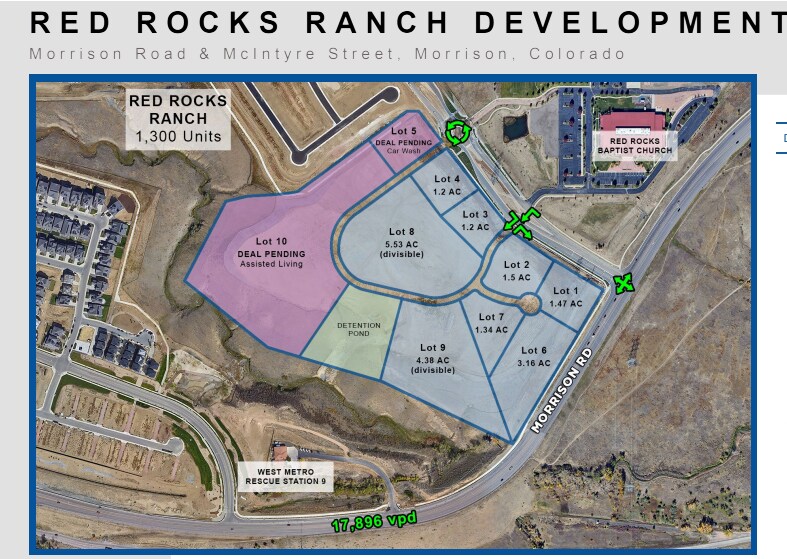 Red Rocks Ranch Development - Morrison & McIntyre, Morrison, CO for lease - Primary Photo - Image 1 of 1