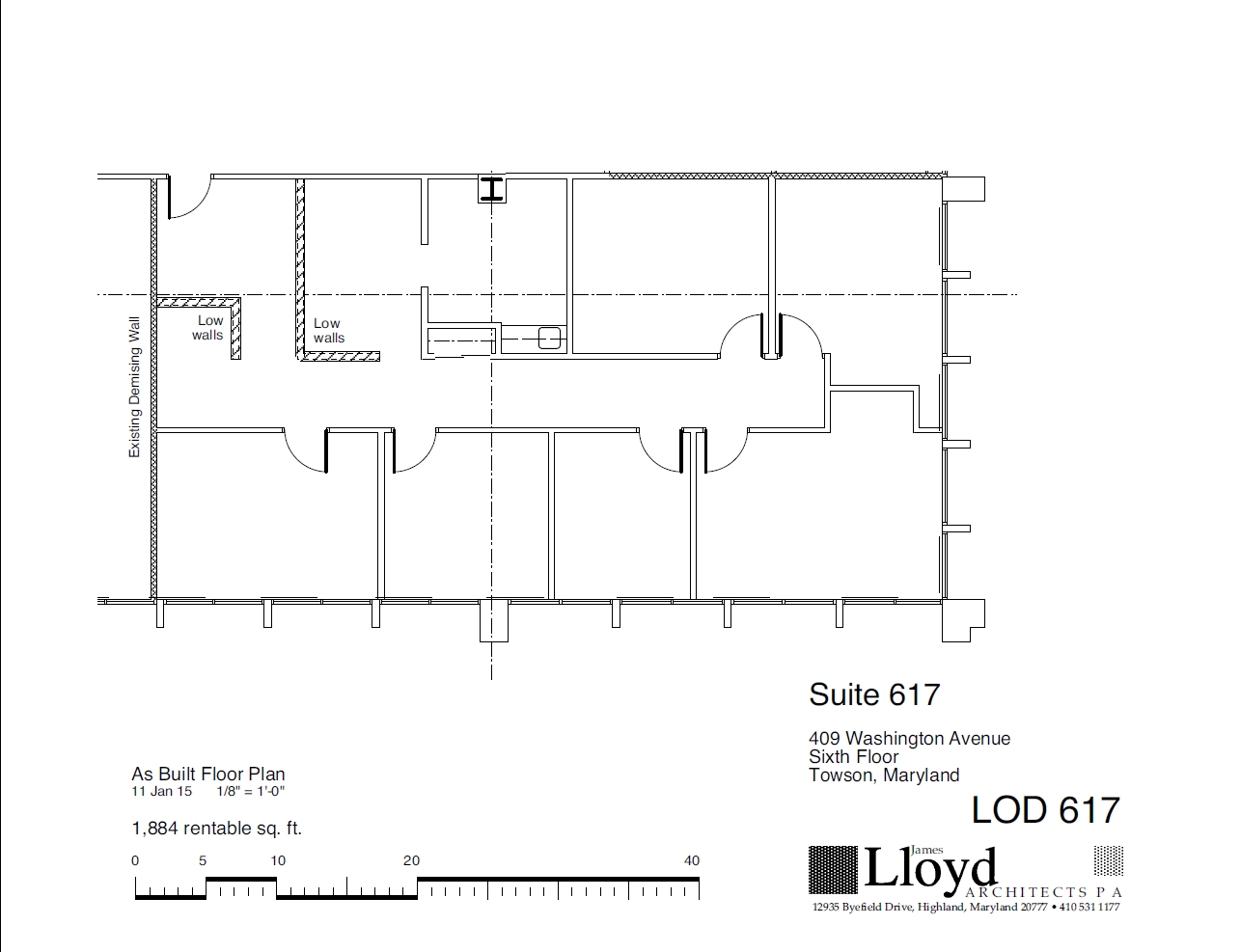 409 Washington Ave, Towson, MD for lease Floor Plan- Image 1 of 5