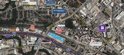 2930, 2936 & 29 Stemmons Fwy, Dallas, TX - AERIAL map view