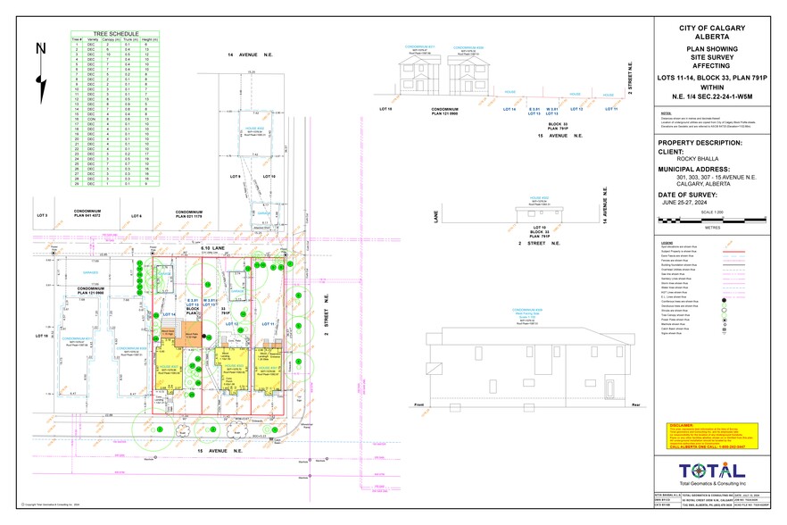 301 15 Av NE, Calgary, AB for sale - Site Plan - Image 1 of 1