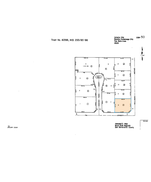 9076 Hellman Ave, Rancho Cucamonga, CA for lease - Plat Map - Image 2 of 2