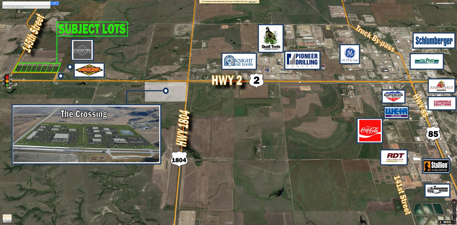 Hwy 1804 & Hwy 2 Hwy, Williston, ND 58801 Land for Sale