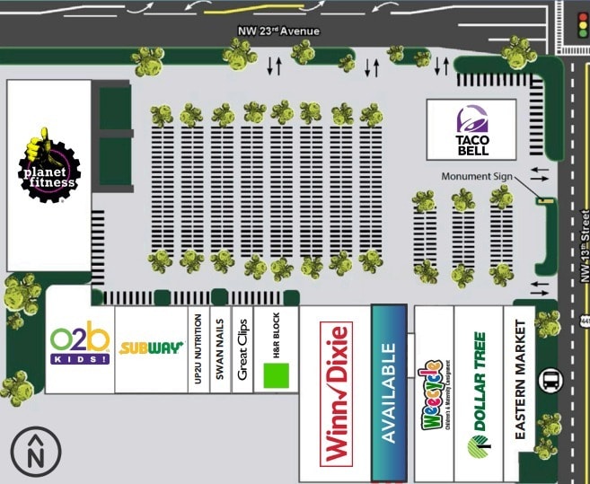 1349-1565 NW 23rd Ave, Gainesville, FL for lease - Site Plan - Image 2 of 2