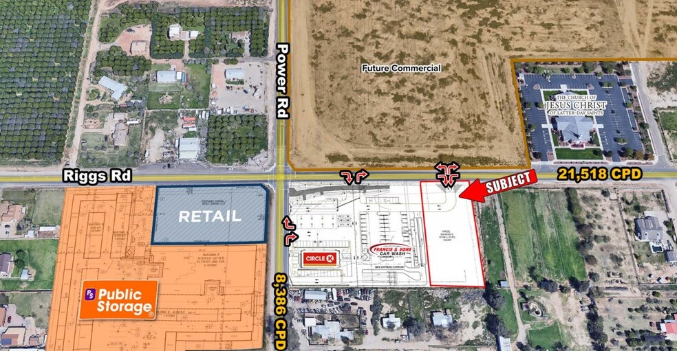 SEC Riggs Rd & Power Rd, Queen Creek, AZ 85142 - New Retail PAD in ...