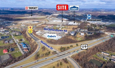 99 Matthew Dr, Uniontown, PA - AERIAL  map view