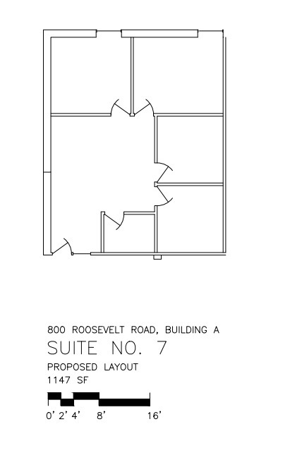 800 Roosevelt Rd, Glen Ellyn, IL for lease Floor Plan- Image 1 of 1