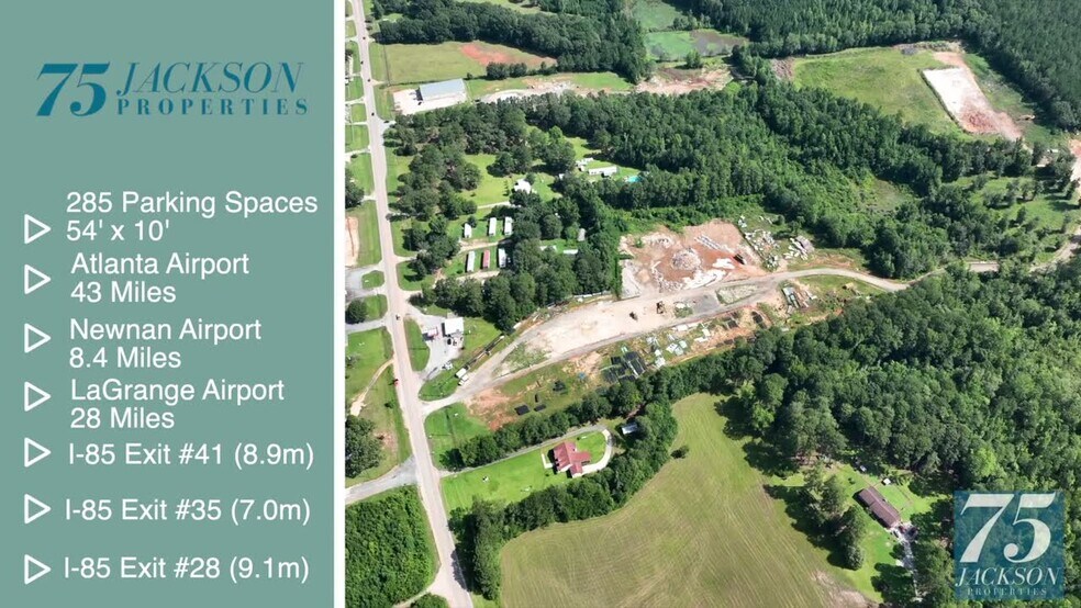 212 Main, Luthersville, GA 30251 285 Spot Tractor Trailer Parking Lot