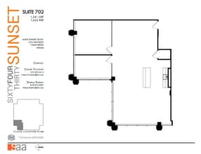 6430 W Sunset Blvd, Los Angeles, CA for lease Floor Plan- Image 1 of 1