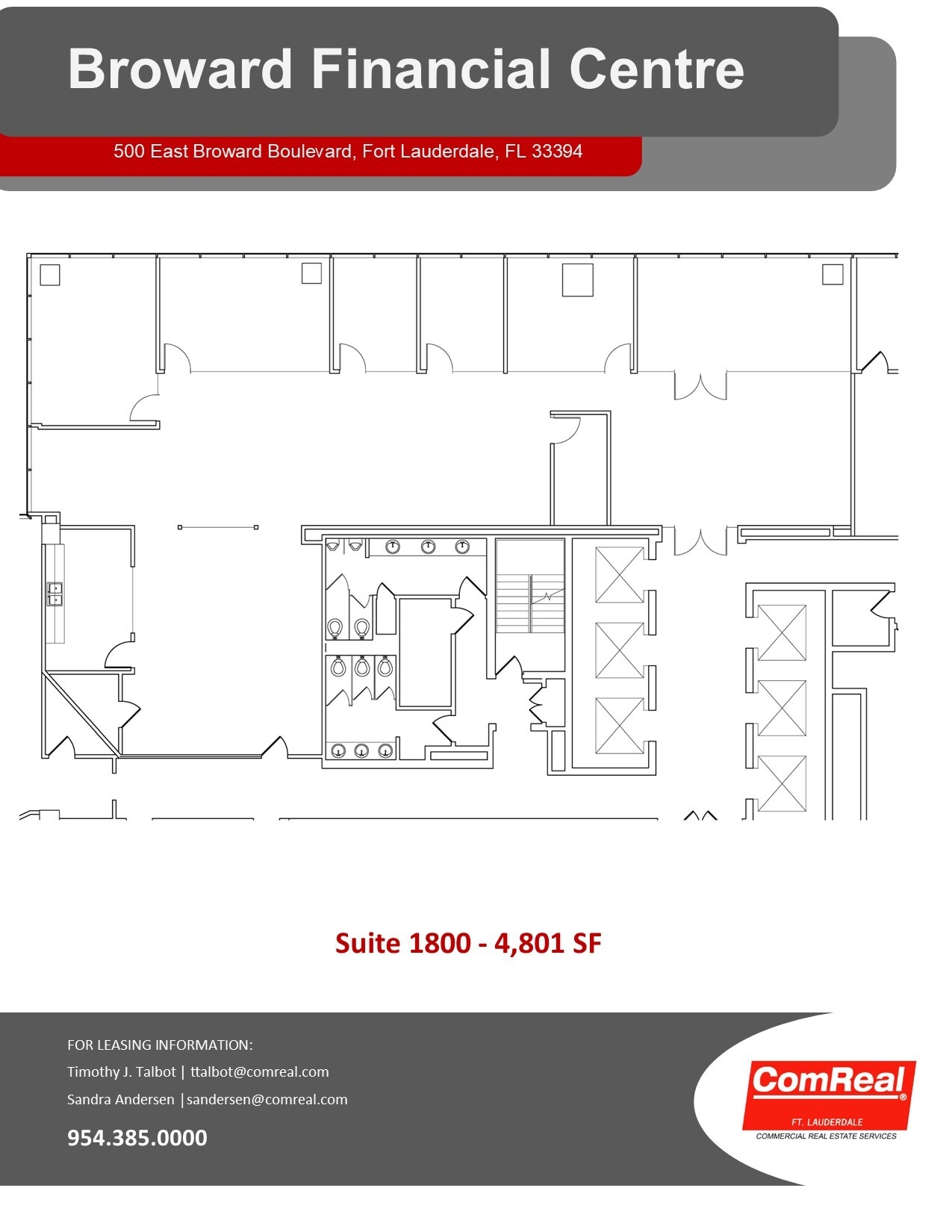 500 E Broward Blvd, Fort Lauderdale, FL for lease Floor Plan- Image 1 of 2