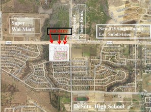 800 W Beltline Rd, DeSoto, TX - aerial  map view