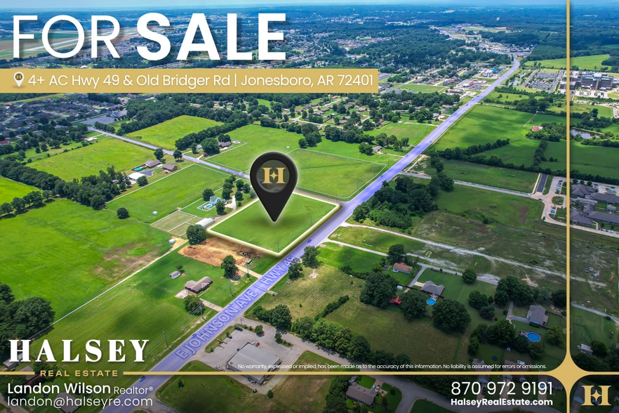 Hwy 49 and Old Bridger Road, Jonesboro, AR for sale - Building Photo - Image 1 of 5