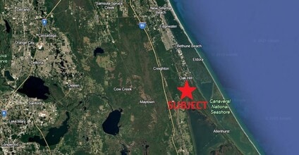 770 S US Highway 1, Oak Hill, FL - AERIAL map view