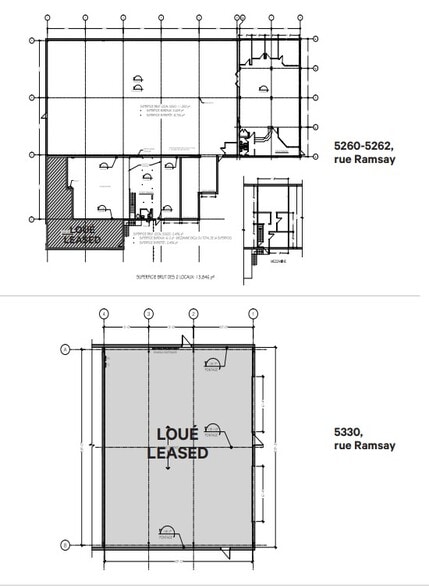 5260-5262 et 5330, Rue Ramsay portfolio of 2 properties for sale on LoopNet.com - Floor Plan - Image 3 of 3