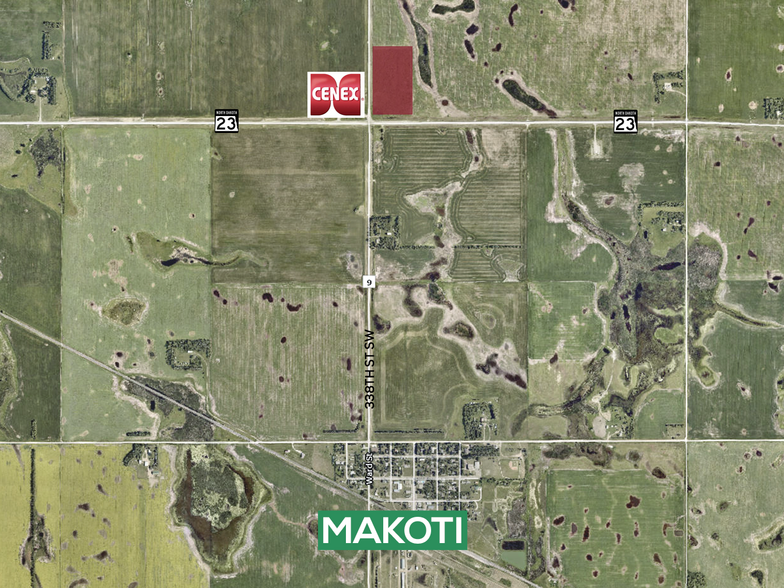 Highway 23, Makoti, ND for sale - Aerial - Image 1 of 1