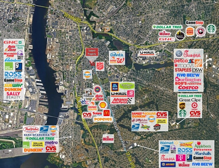 1426 Mount Ephraim Ave, Camden, NJ for sale - Aerial - Image 3 of 3