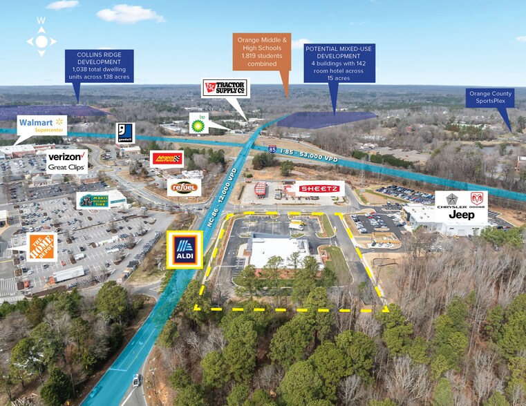 2010 NC86, Hillsborough, NC 27278 New ALDI 20Yr NNN AA Implied