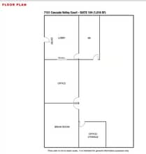 7151 Cascade Valley Ct, Las Vegas, NV for lease Floor Plan- Image 2 of 2