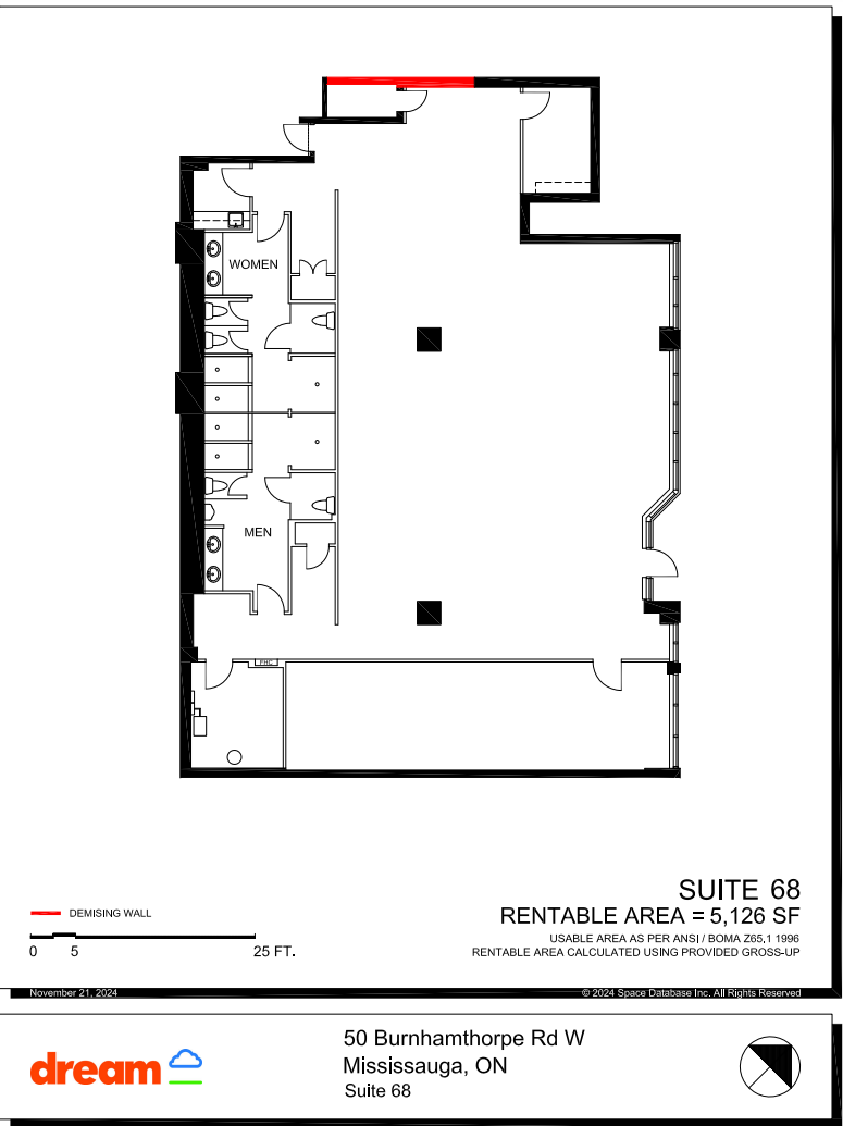 50 Burnhamthorpe Rd W, Mississauga, ON for lease Floor Plan- Image 1 of 1