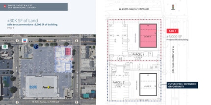 SWC W 2nd St and N E St, San Bernardino, CA for lease Site Plan- Image 1 of 1