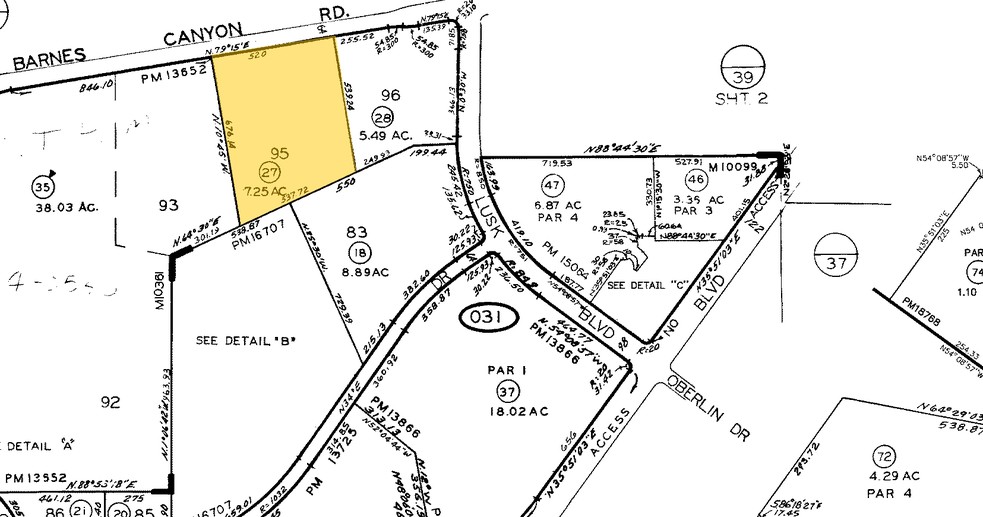 10121 Barnes Canyon Rd, San Diego, CA for lease - Plat Map - Image 2 of 5